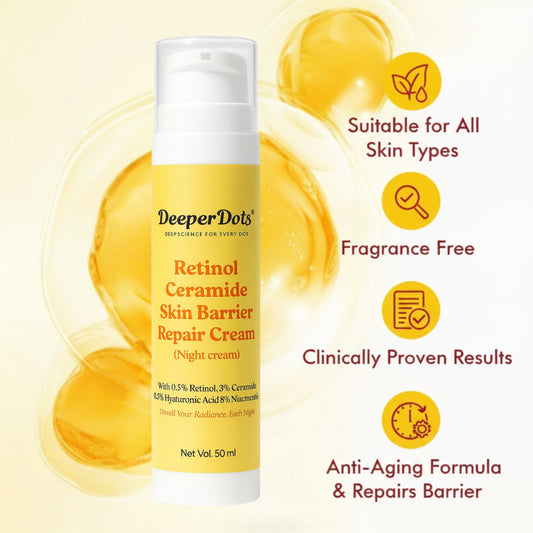 DeeperDots Retinol Ceramide Skin Barrier Repair Cream