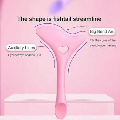 DeeperDots Silicone Eyeliner Stencil | Winged Eyeliner & Eyeshadow Guide Tool