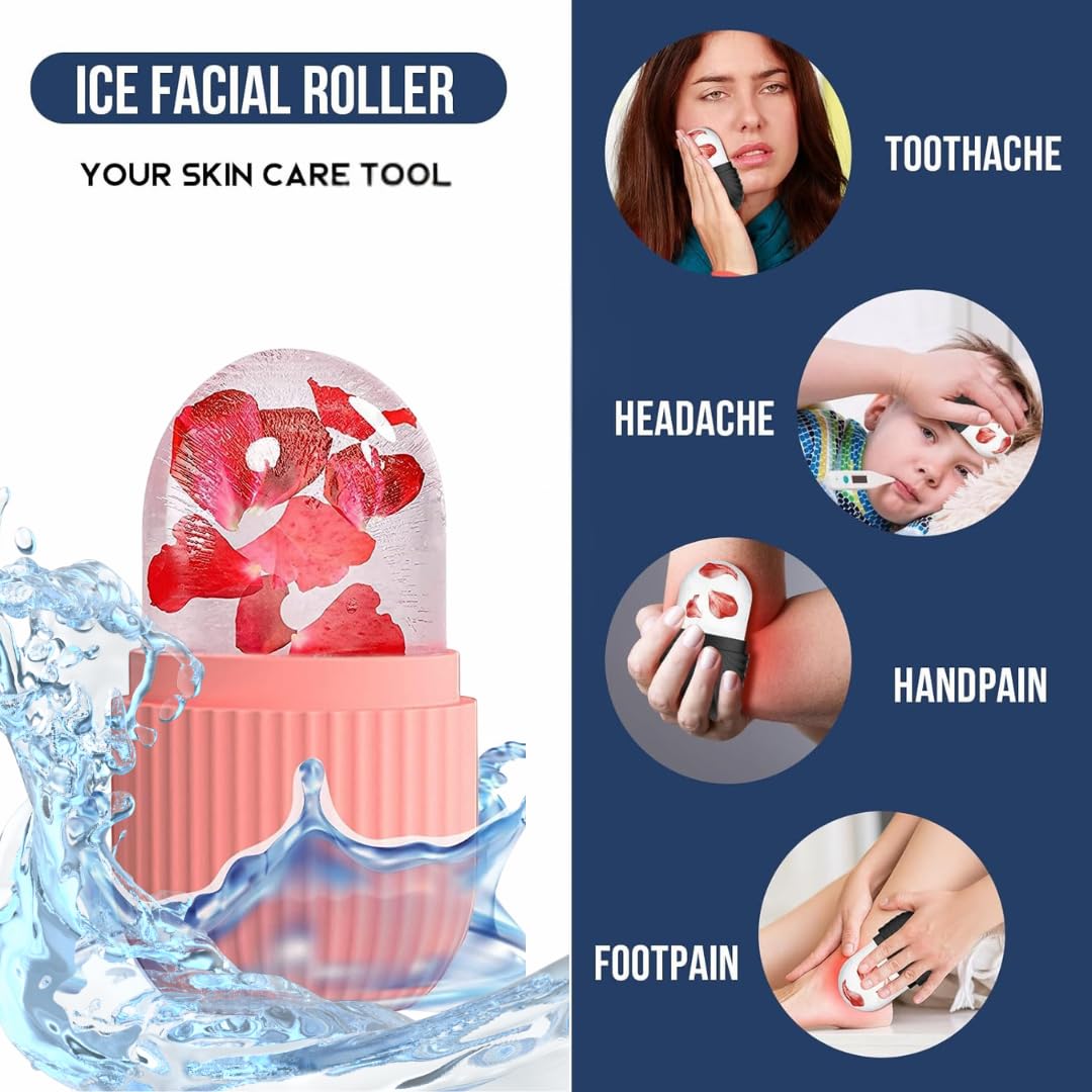 DeeperDots Ice Roller | Instant Cooling & Depuffing Facial Tool