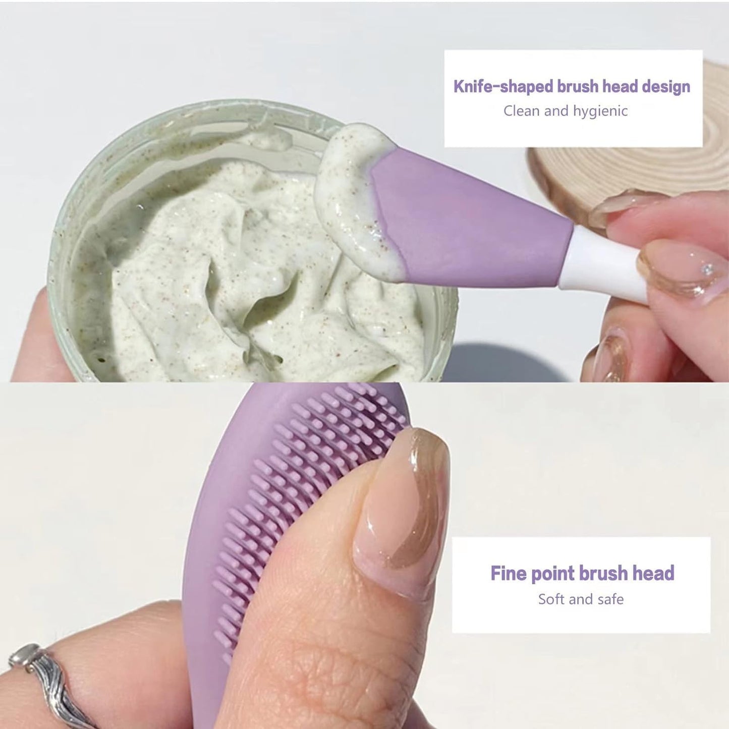 DeeperDots Silicone Skincare Applicator Stick | Hygienic Mask & Cream Tool