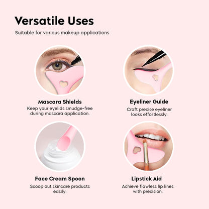 DeeperDots Silicone Eyeliner Stencil | Winged Eyeliner & Eyeshadow Guide Tool