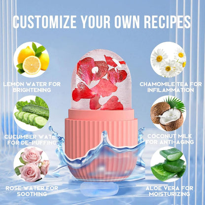 DeeperDots Ice Roller | Instant Cooling & Depuffing Facial Tool