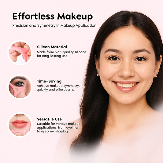 DeeperDots Silicone Eyeliner Stencil | Winged Eyeliner & Eyeshadow Guide Tool