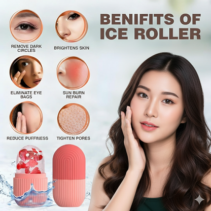 DeeperDots Ice Roller | Instant Cooling & Depuffing Facial Tool
