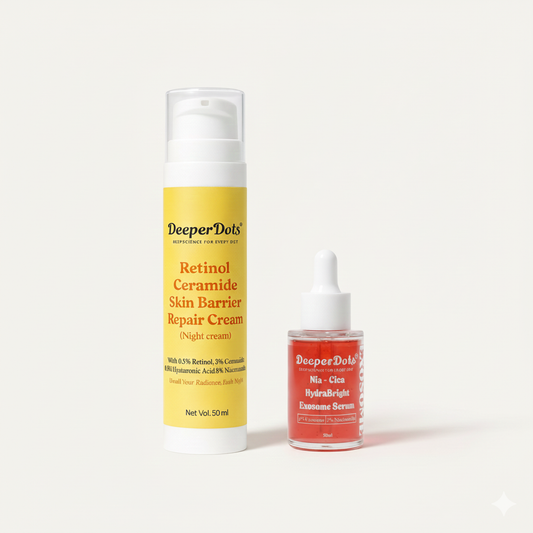 DeeperDots Rise & Reset Duo | Day Repair Exosomes + Night Retinol Renewal