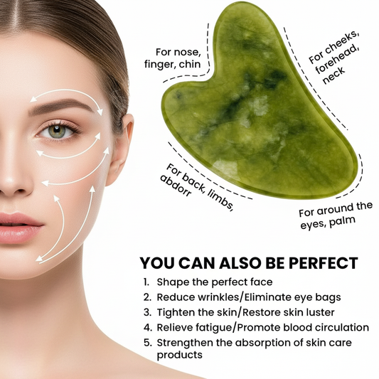 DeeperDots Gua Sha Stone | Sculpting & Lifting Facial Tool