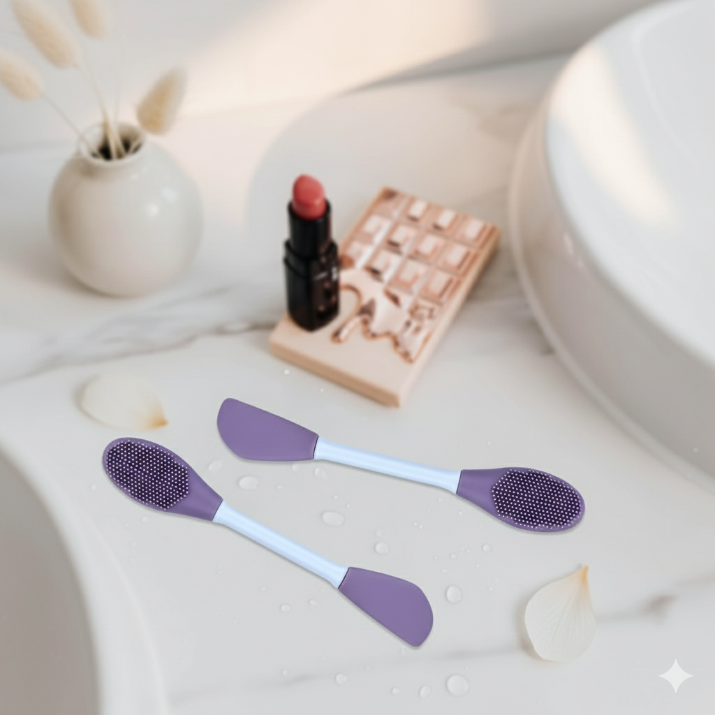 DeeperDots Silicone Skincare Applicator Stick | Hygienic Mask & Cream Tool