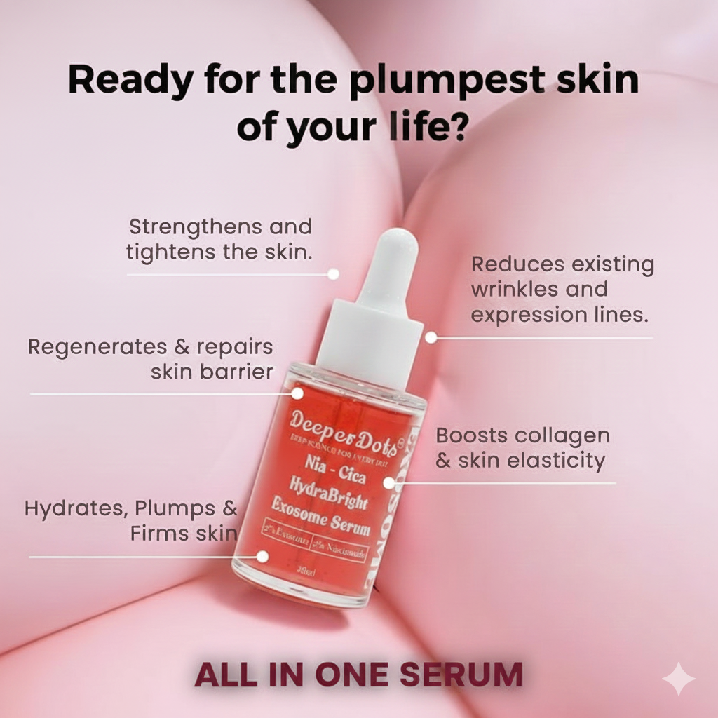 DeeperDots Nia-Cica HydraBright Exosome Serum