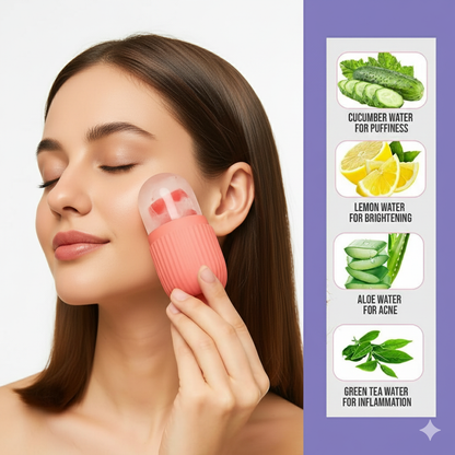 DeeperDots Ice Roller | Instant Cooling & Depuffing Facial Tool