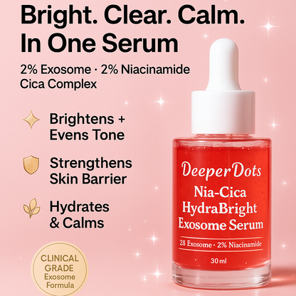 DeeperDots Nia-Cica HydraBright Exosome Serum