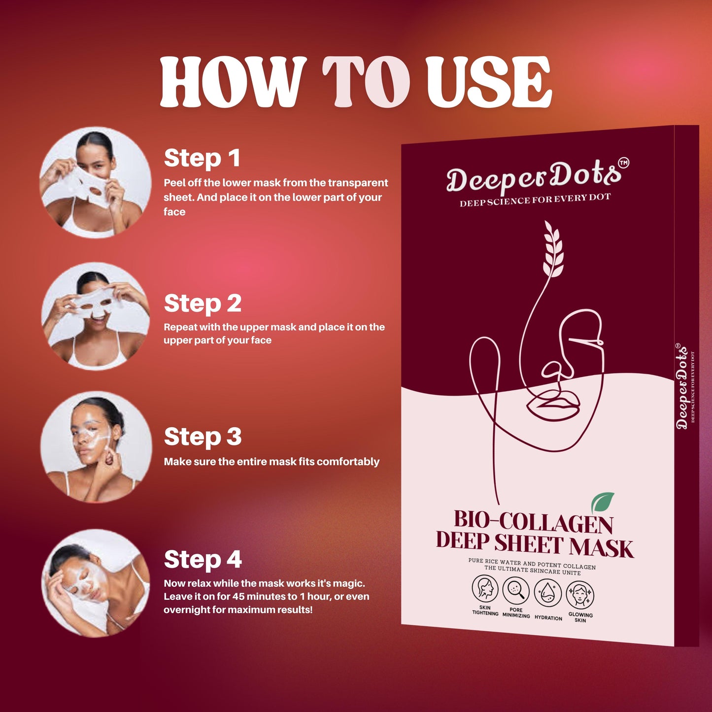 Deeperdots Bio Collagen Deep Sheet Mask