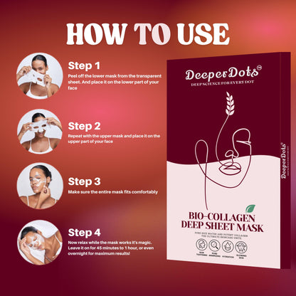 Deeperdots Bio Collagen Deep Sheet Mask